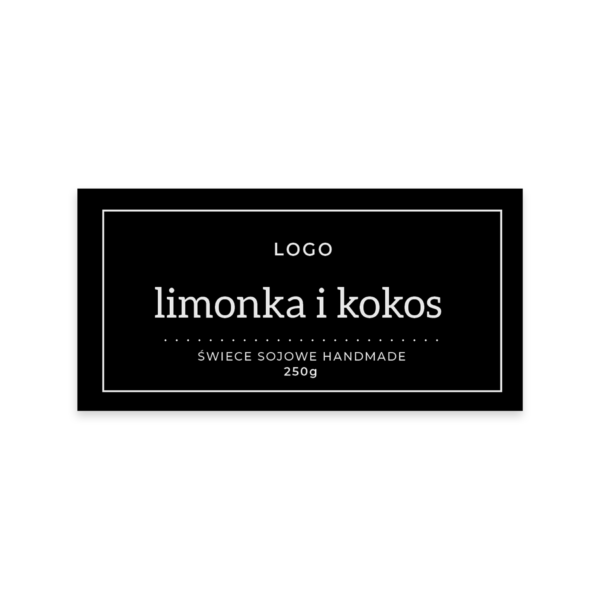 etykiety, naklejki na świece sojowe , personalizowane, z twoim logo