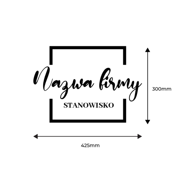 Naklejka na drzwi z logo